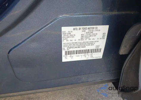 2018 Ford Edge Sel из США, поврежденный, VIN 2FMPK3J88JBC18228